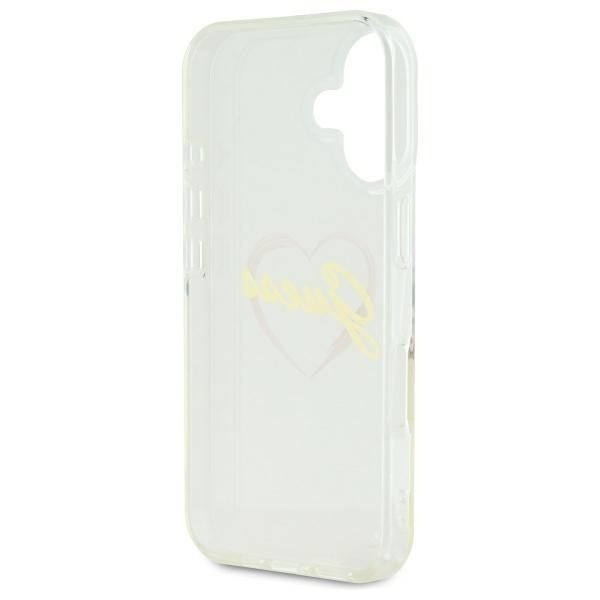 Other Phone Accessory Guess Guess IML Heart iPhone 16 Case - Transparent