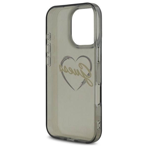 Other Phone Accessory Guess Guess IML Heart Case for iPhone 16 Pro Max - Black