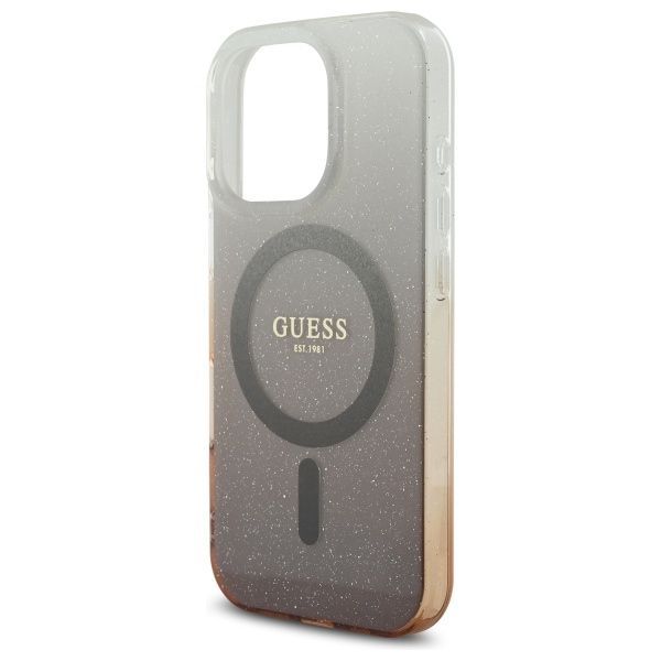 Other Phone Accessory Guess Guess IML Glitter Gradient MagSafe iPhone 16 Pro Case - Brown