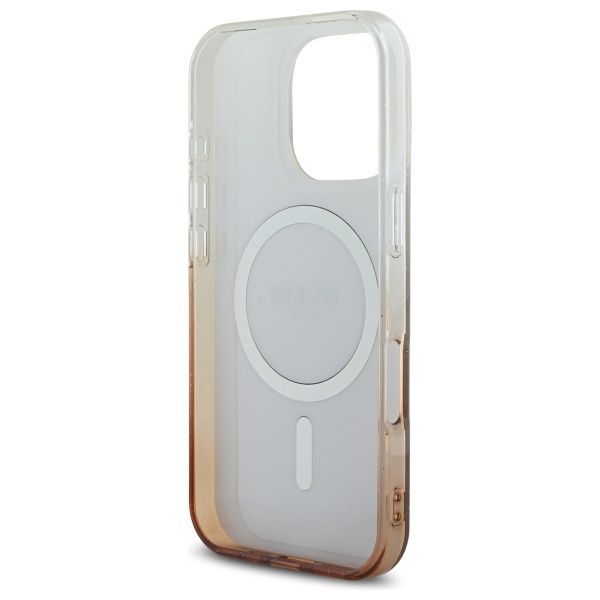 Other Phone Accessory Guess Guess IML Glitter Gradient MagSafe iPhone 16 Pro Case - Brown