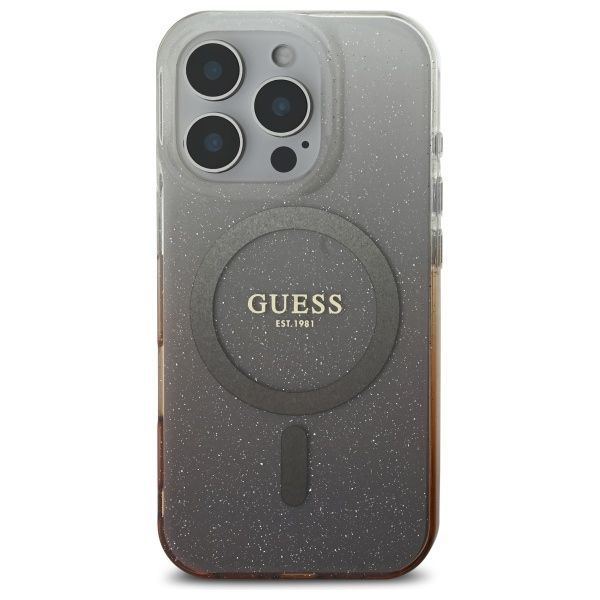 Other Phone Accessory Guess Guess IML Glitter Gradient MagSafe iPhone 16 Pro Case - Brown