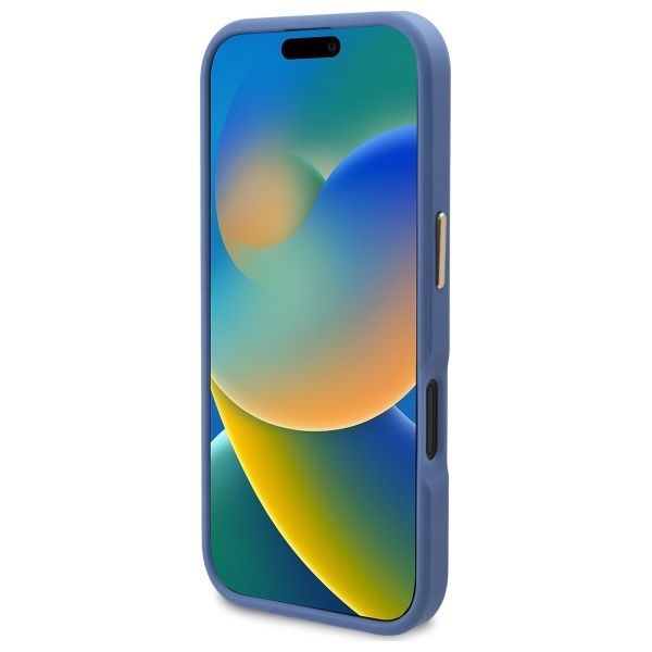 Other Phone Accessory Guess Guess 4G Logo Plate MagSafe Case for iPhone 16 Plus - Blue