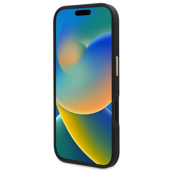 Other Phone Accessory Guess Guess 4G Logo Plate MagSafe Case for iPhone 16 Plus - Black