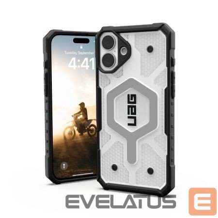 Cits mobilo telefonu aksesuārs UAG UAG Pathfinder Clear Magsafe iPhone 16 Plus Case - White