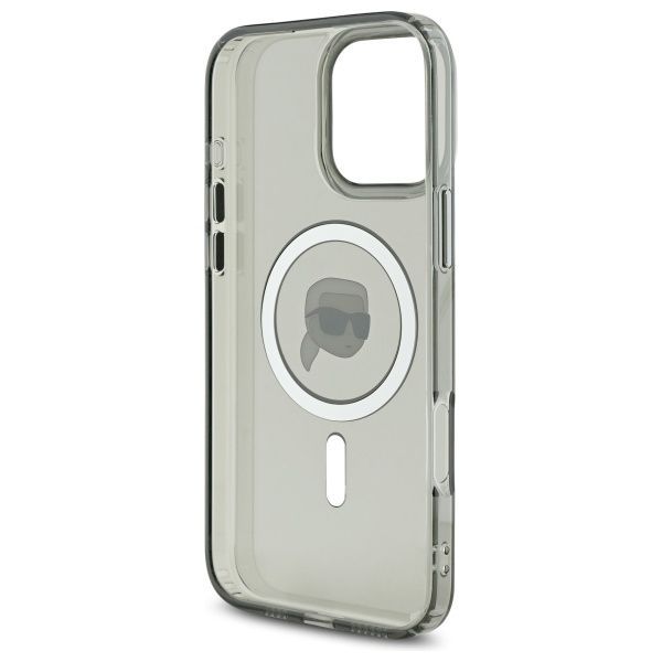 Other Phone Accessory Karl Lagerfeld Karl Lagerfeld IML Metal Karl Head MagSafe Case for iPhone 16 Pro Max - Black