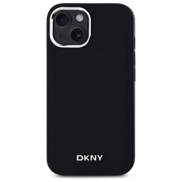 Other Phone Accessory DKNY DKNY Plain Logo MagSafe iPhone 15 Plus Case - Black