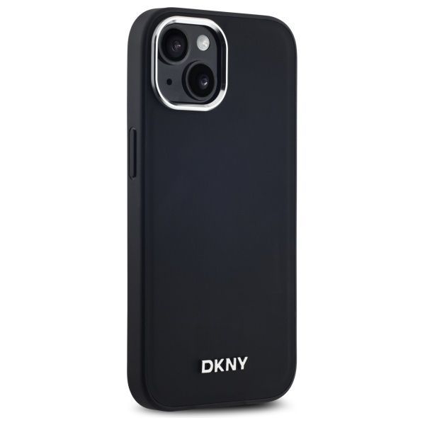 Other Phone Accessory DKNY DKNY Plain Logo MagSafe iPhone 15 Plus Case - Black