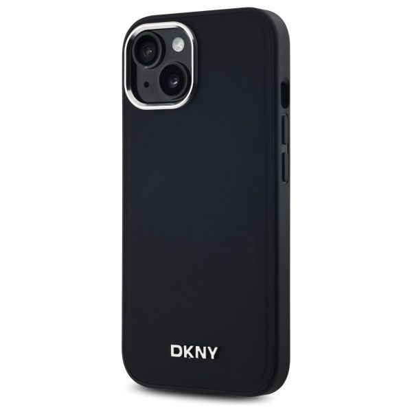 Other Phone Accessory DKNY DKNY Plain Logo MagSafe iPhone 15 Plus Case - Black