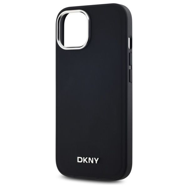 Other Phone Accessory DKNY DKNY Plain Logo MagSafe iPhone 15 Plus Case - Black