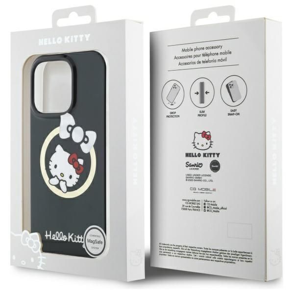 Other Phone Accessory Hello Kitty Hello Kitty IML Fun bow Magsafe iPhone 16 Pro Max Case - Black