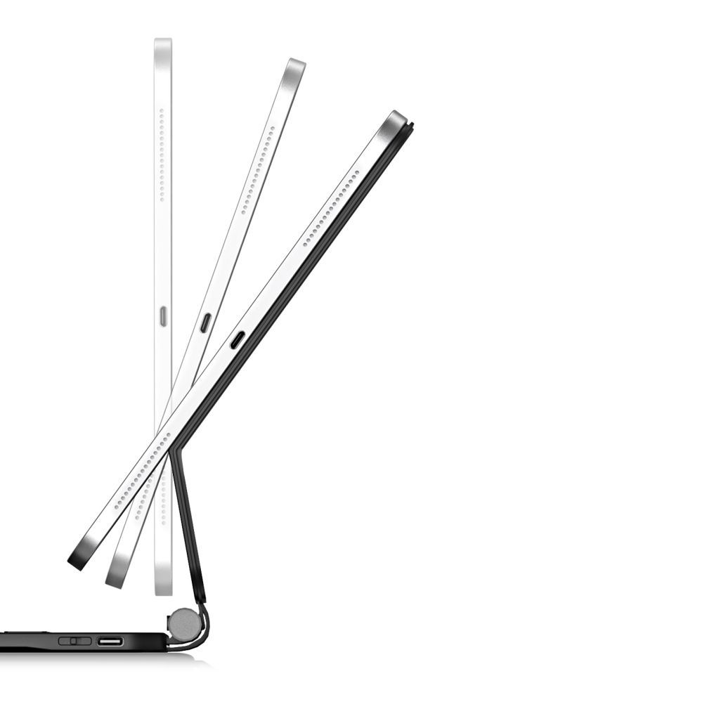 Aizmugurējais vāciņš Dux Ducis Dux Ducis Keyboard (MK Series) Case with Bluetooth Keyboard for iPad Pro 11" 2024 - Black