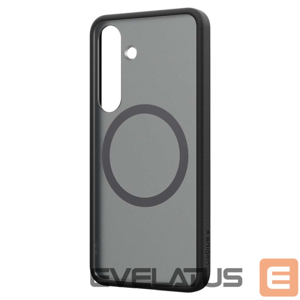 Back panel cover Samsung Spigen Capella GP-FPS931PGBJW Silicone Case with MagFit Magnetic Ring for Samsung Galaxy S25 - Black