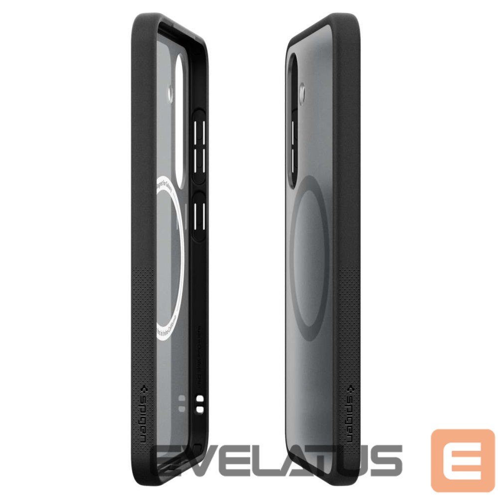 Back panel cover Samsung Spigen Capella GP-FPS931PGBJW Silicone Case with MagFit Magnetic Ring for Samsung Galaxy S25 - Black
