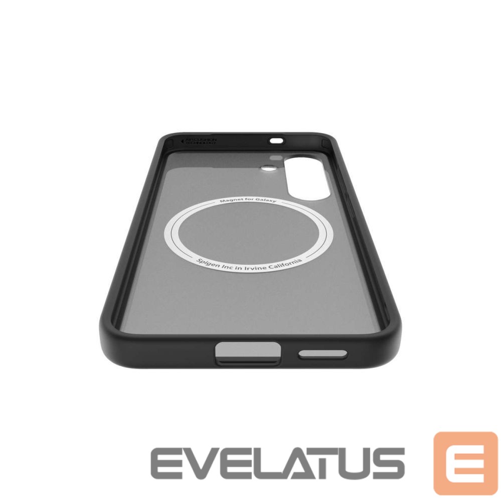 Back panel cover Samsung Spigen Capella GP-FPS931PGBJW Silicone Case with MagFit Magnetic Ring for Samsung Galaxy S25 - Black