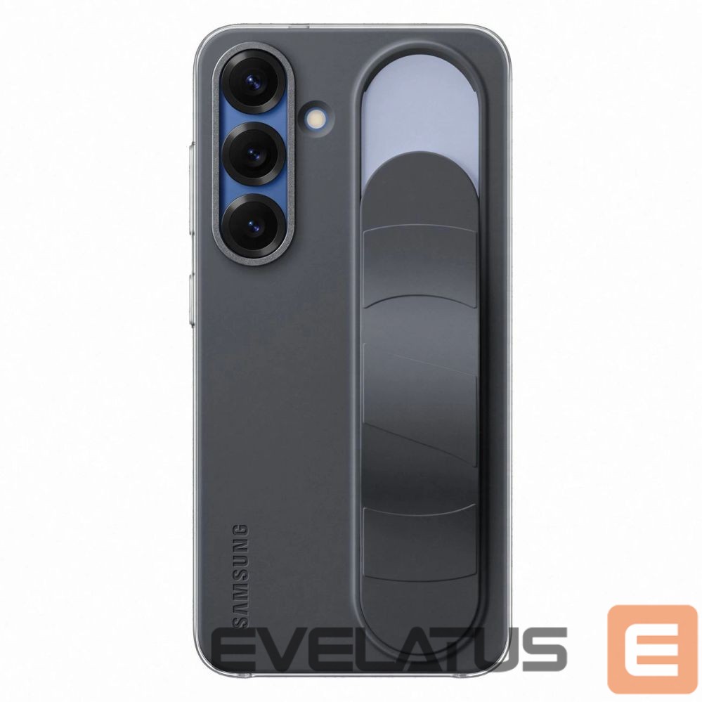 Tagakaaned Samsung Samsung Standing Grip Case EF-GS936CBEGWW Silicone Case with Holder / Stand for Samsung Galaxy S25+ - Black