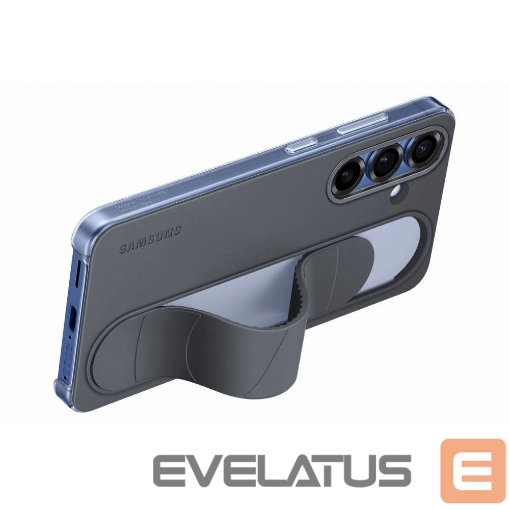 Tagakaaned Samsung Samsung Standing Grip Case EF-GS936CBEGWW Silicone Case with Holder / Stand for Samsung Galaxy S25+ - Black