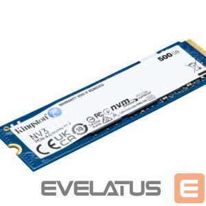 Kõvaketas SSD Kingston  SSD PCIE G4 M.2 NVME 500GB/SNV3S/500G 