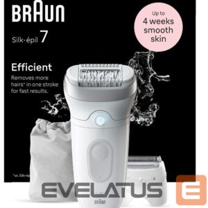 Epilaator Braun  Epilator | SE7-041 Silk épil 7 | Number of power levels 2 | Wet & Dry | White/Silver 