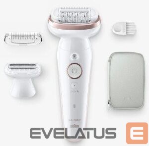 Epilator Braun  Epilator | SES9-030 Silk épil 9 | Operating time (max) 50 min | Number of power levels 2 | Wet & Dry | White/Rose 