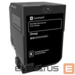 Eksploatacinės medžiagos spausdintuvams LEXMARK  Corporate 74C2HKE Laser Toner Cartridge, Black 