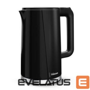 Veekeetja Tristar  Double Walled Kettle | WK-3407 | Electric | 2200 W | 1.7 L | Plastic | 360° rotational base | Black 