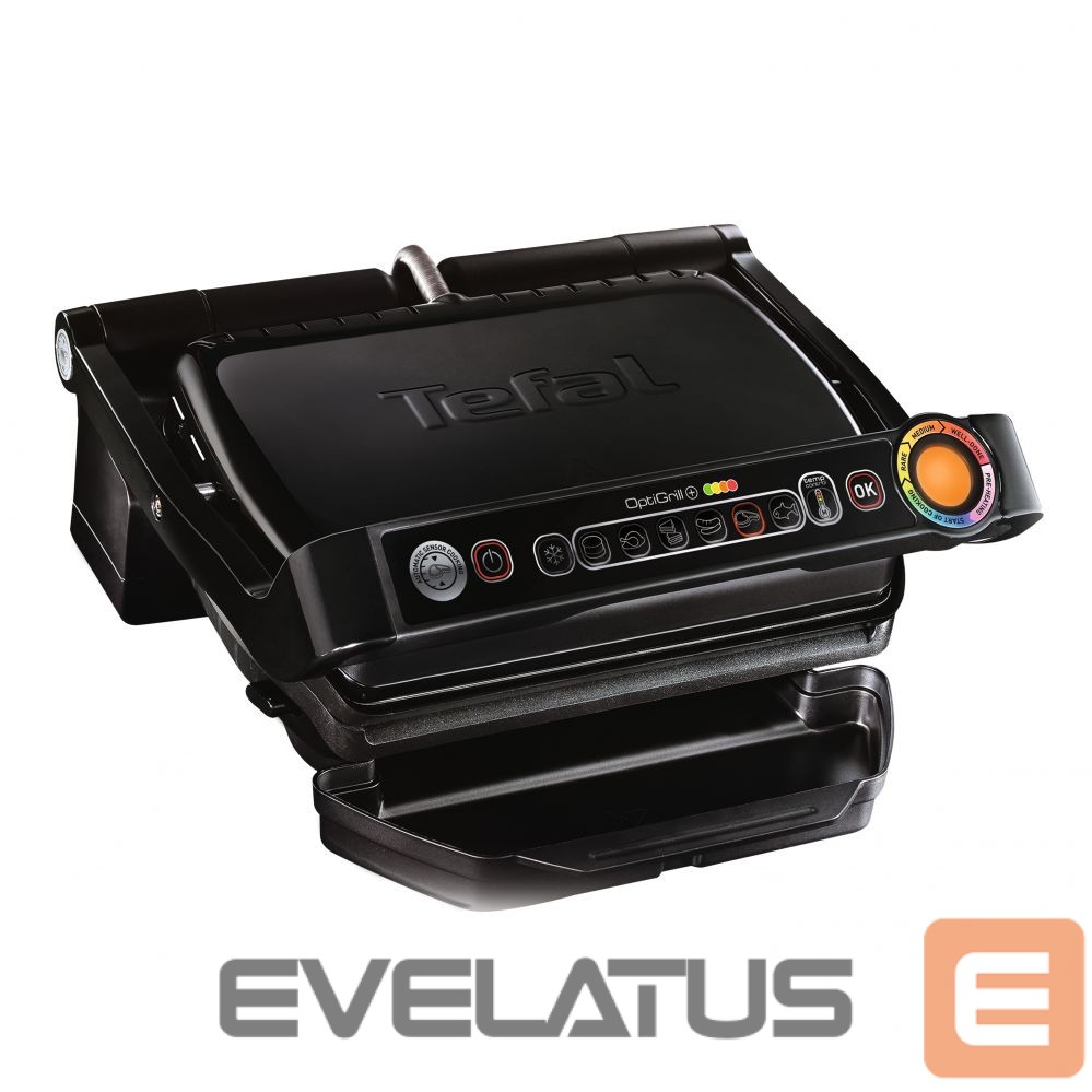 Stalo grotelės TEFAL OptiGrill+ GC712834 Contact grill, 2000 W, Black