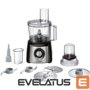 Mikserid ja blenderid Bosch  Food Processor MCM3401M Black/Stainless steel, 800 W, Number of speeds 2, 2.3 L, Blender, Meat mincer 