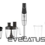 Mikseri un blenderi TEFAL  Blender Infinity Force Pro 5in1 HB95LD38 Hand Blender, 1200 W, Number of speeds Variable, Black/Stainless steel 