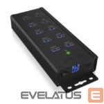 Rūteris Raidsonic  7-port Industrial hub IB-HUB1703-QC3 0.71 m, Black, USB Type-A 