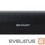 Interactive solution Sharp  HT-SB107 2.0 Compact Soundbar for TV up to 32", HDMI ARC/CEC, Aux-in, Optical, Bluetooth, 65cm, Gloss Black 
