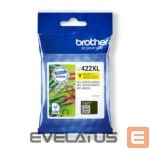 Eksploatacinės medžiagos spausdintuvams Brother  LC422XLY Ink Cartridge, Yellow 