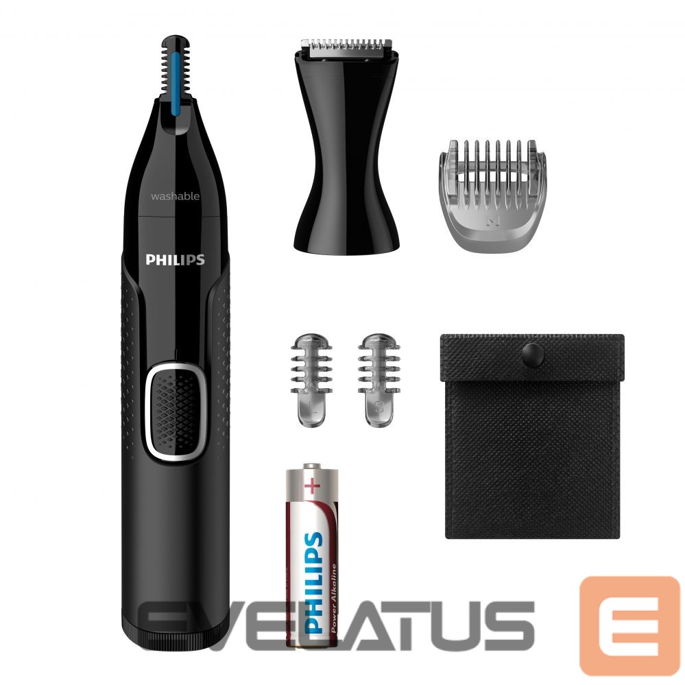Matu trimmeris Philips Nose, Ear, Eyebrow and Detail Hair Trimmer NT5650/16 Black