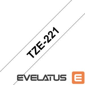 Printer accessories Brother  TZe-221 Laminated Tape Black on White, TZe, 8 m, 9 mm 