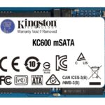 Жесткий диск SSD Kingston  KC600 512 GB, SSD interface mSATA, Write speed 520 MB/s, Read speed 550 MB/s 