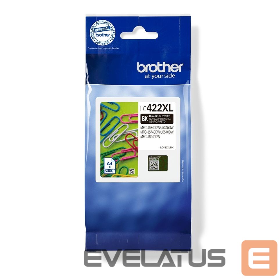 Tarvikud ja tarvikud Brother LC422XLBK Ink Cartridge, Black