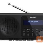 Interaktīvs risinājums Sharp  DR-P420(BK) Tokyo Portable Digital Radio, FM/DAB/DAB+, Bluetooth 5.0, USB or Battery Powered, Midnight Black 