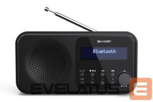 Interaktīvs risinājums Sharp  DR-P420(BK) Tokyo Portable Digital Radio, FM/DAB/DAB+, Bluetooth 5.0, USB or Battery Powered, Midnight Black 