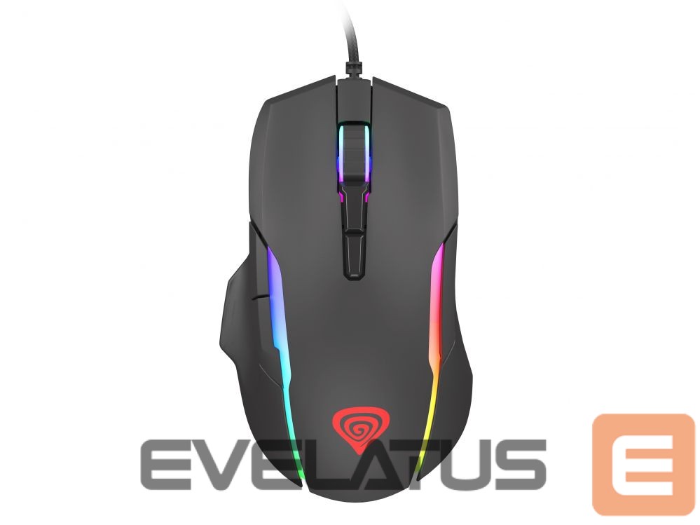 Computer mouse Genesis Xenon 220 Gaming Mouse, 500 - 6400DPI, Wired, Black