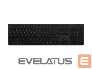 Computer keyboard Lenovo  Professional Wireless Rechargeable Keyboard 4Y41K04068 US, Grey, Scissors switch keys 