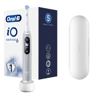 Zobu birste Oral-B  Toothbrush iO Series 6 Rechargeable, For adults, Number of brush heads included 1, Number of teeth brushing modes 5, Grey Opal 