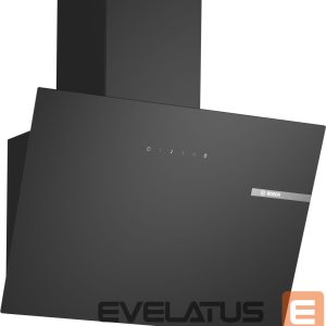 Integreeritav õhupuhasti Bosch  DWK65DK60 Wall-mounted Hood, A, Width 60 cm, Max extraction power 430 m3/h, Boost position 550 m3/h, Black 