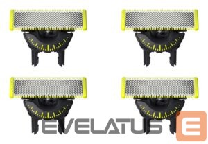Бритва Philips  QP440/50 OneBlade Replaceable blade, 4 pcs, Black/Green 