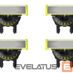 Raseerijad Philips  QP440/50 OneBlade Replaceable blade, 4 pcs, Black/Green 
