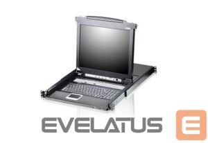 Serveru  - Citi piederumi Aten  CL5708M 8-Port PS/2-USB VGA 17" LCD KVM Switch with Daisy-Chain Port and USB Peripheral Support 