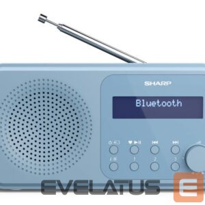 Arvutikõlarid Sharp  DR-P420(BL) Tokyo Portable Digital Radio, FM/DAB/DAB+, Bluetooth 5.0, USB or Battery Powered, Blue 