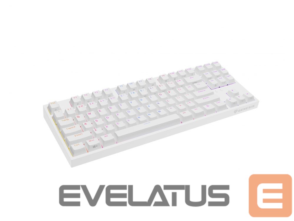 Arvuti klaviatuur Genesis Mechanical Gaming Keyboard THOR 404 TKL RGB Mechanical Gaming Keyboard Wired US Gateron Yellow Pro USB Type-A 1005 g