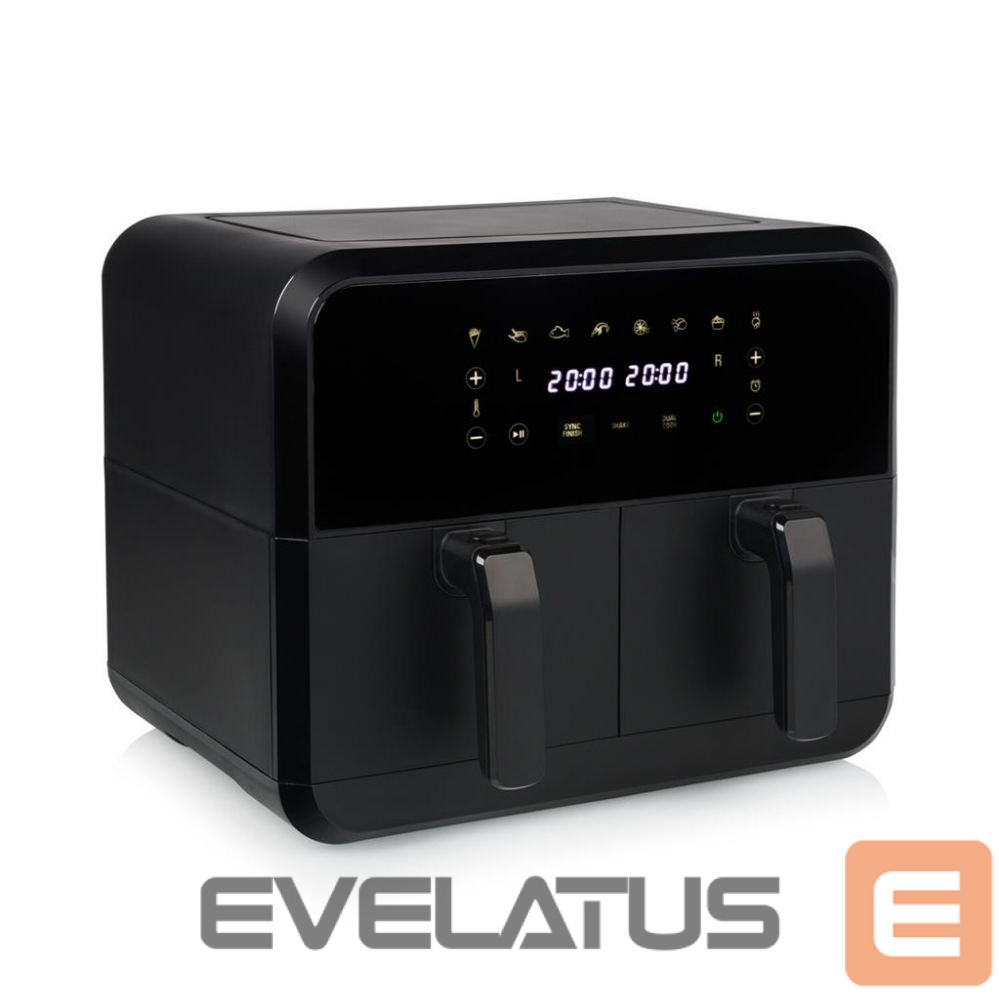 Galda grils Princess Double Basket Airfryer, Black