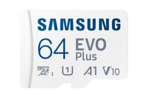 Memory cards Samsung  | MicroSD Card | EVO Plus | 64 GB | microSDXC Memory Card | Flash memory class U1, V10, A1 