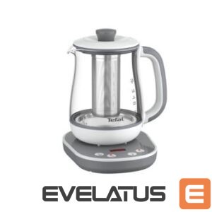 Tējkanna TEFAL  BJ551B10 Tastea Kettle, Glass, Grey/White 