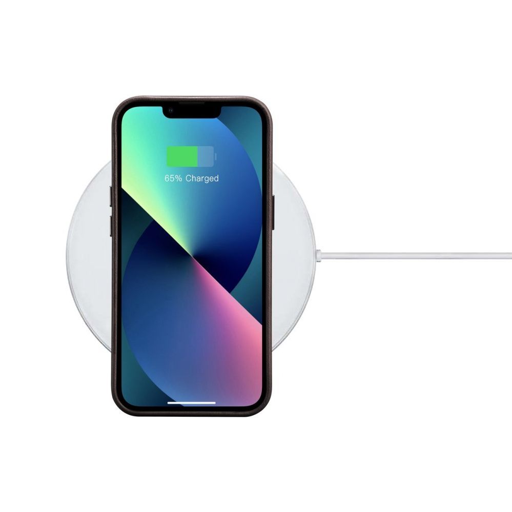 Back panel cover iCarer iCarer Oil Wax Premium Leather Case iPhone 14 Plus Magnetic Leather Case with MagSafe Brown (WMI14220703-BN)